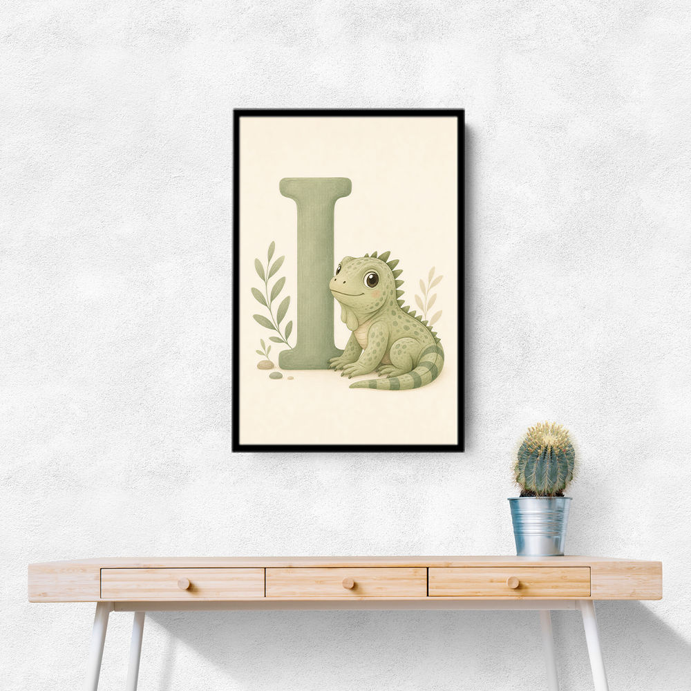 I For Iguana Nursery Wall Art