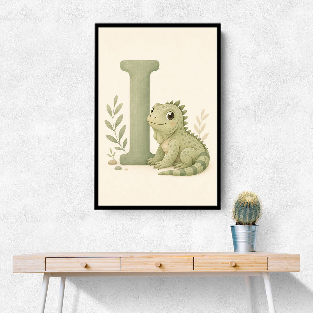 I For Iguana Nursery Wall Art