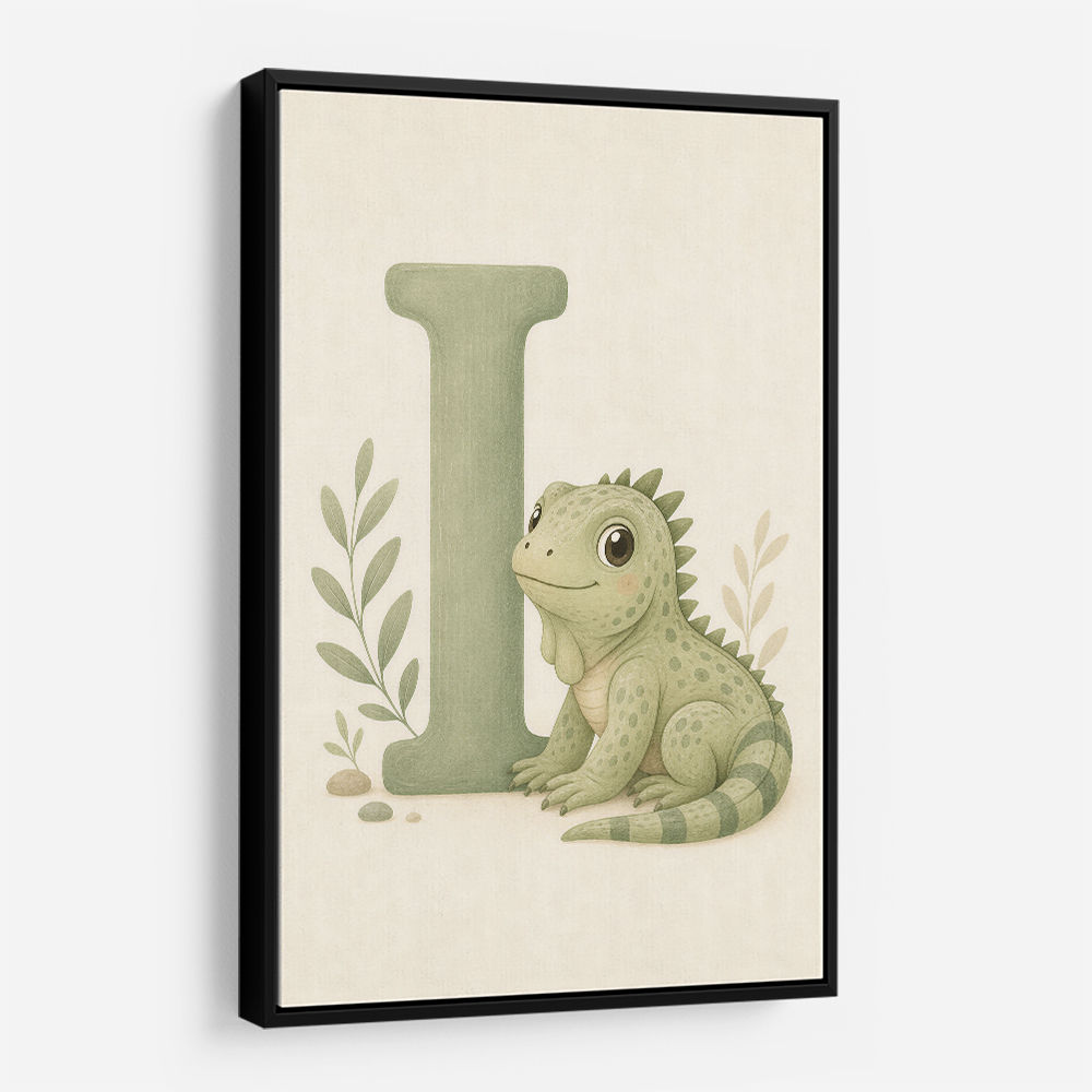 I For Iguana Nursery Wall Art