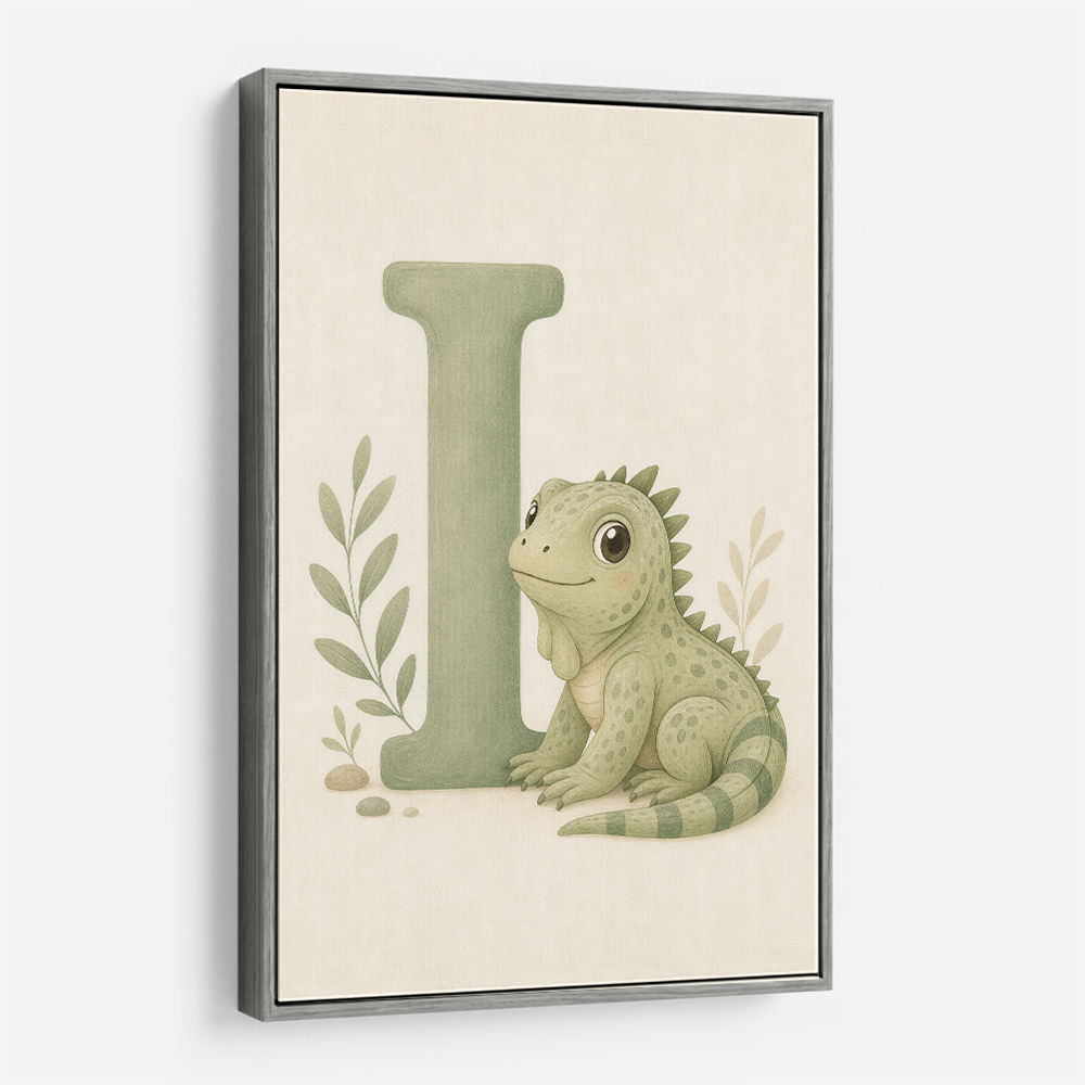 I For Iguana Nursery Wall Art