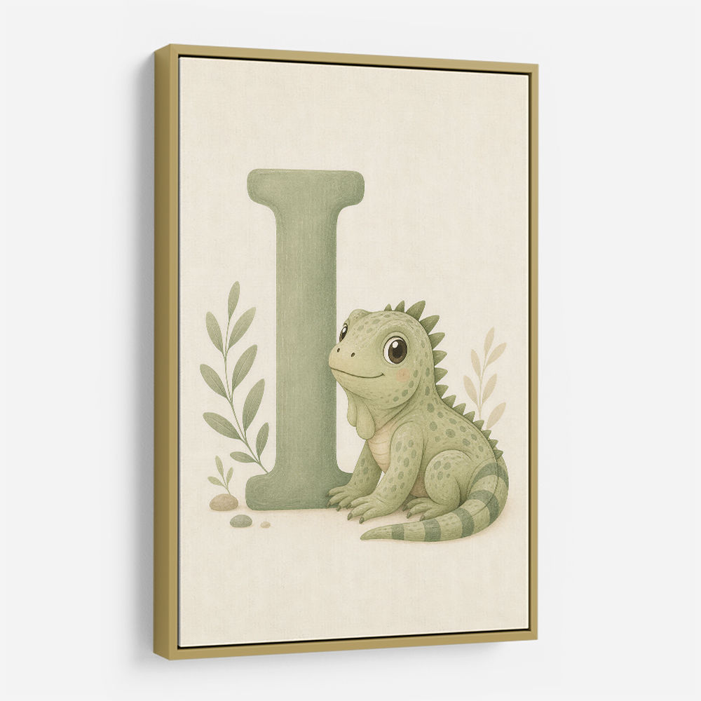 I For Iguana Nursery Wall Art