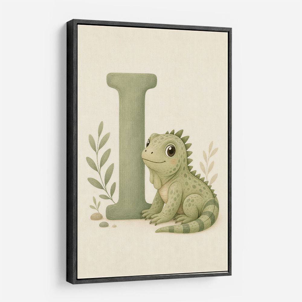 I For Iguana Nursery Wall Art