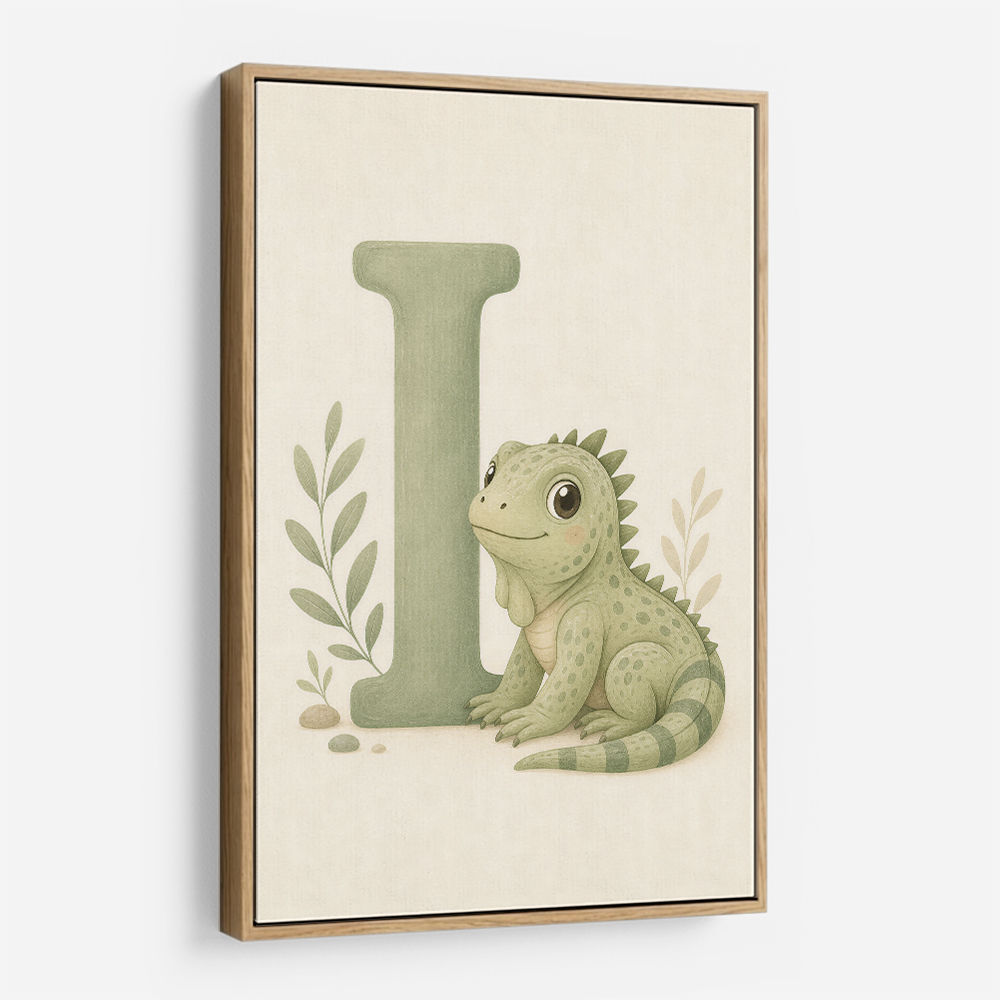 I For Iguana Nursery Wall Art