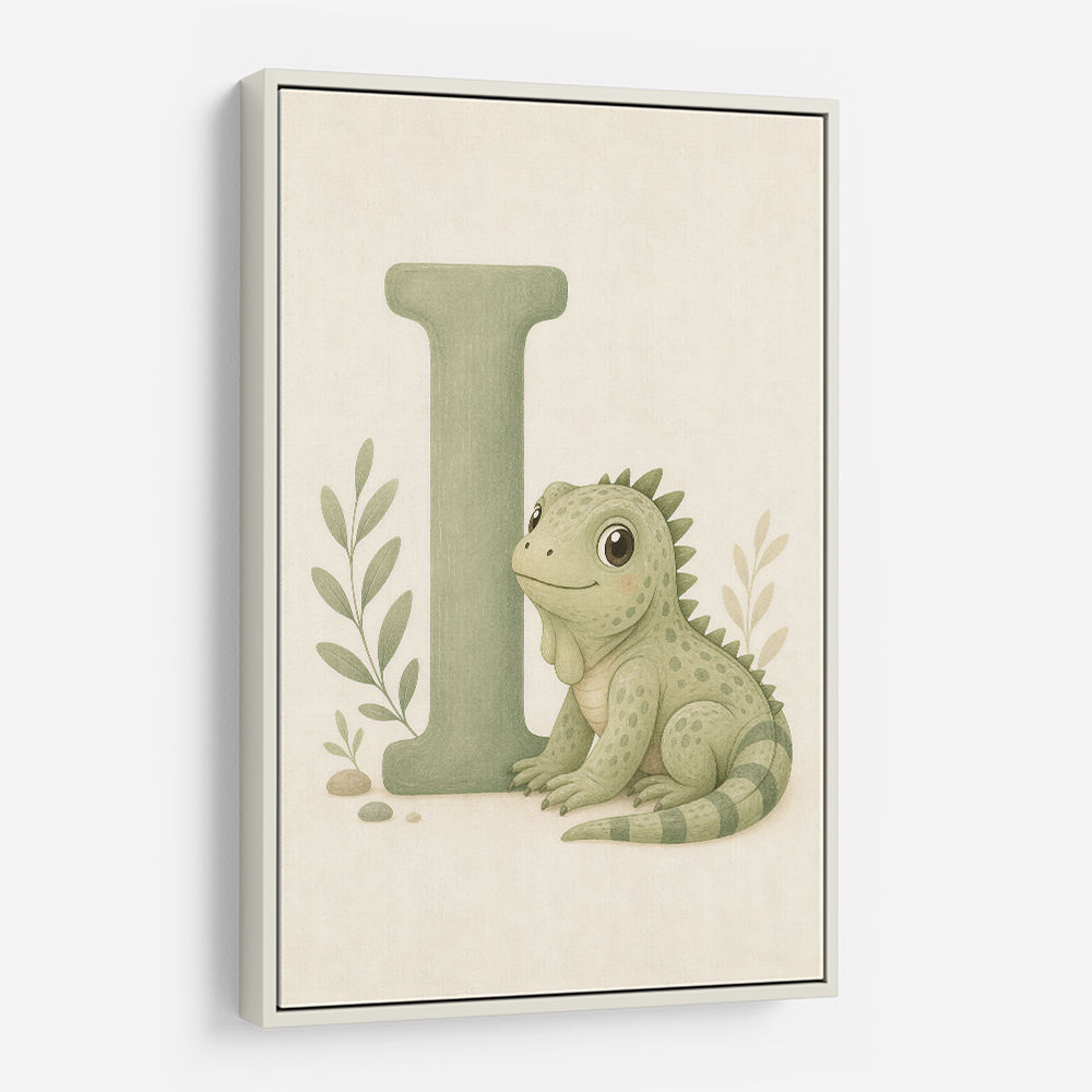 I For Iguana Nursery Wall Art