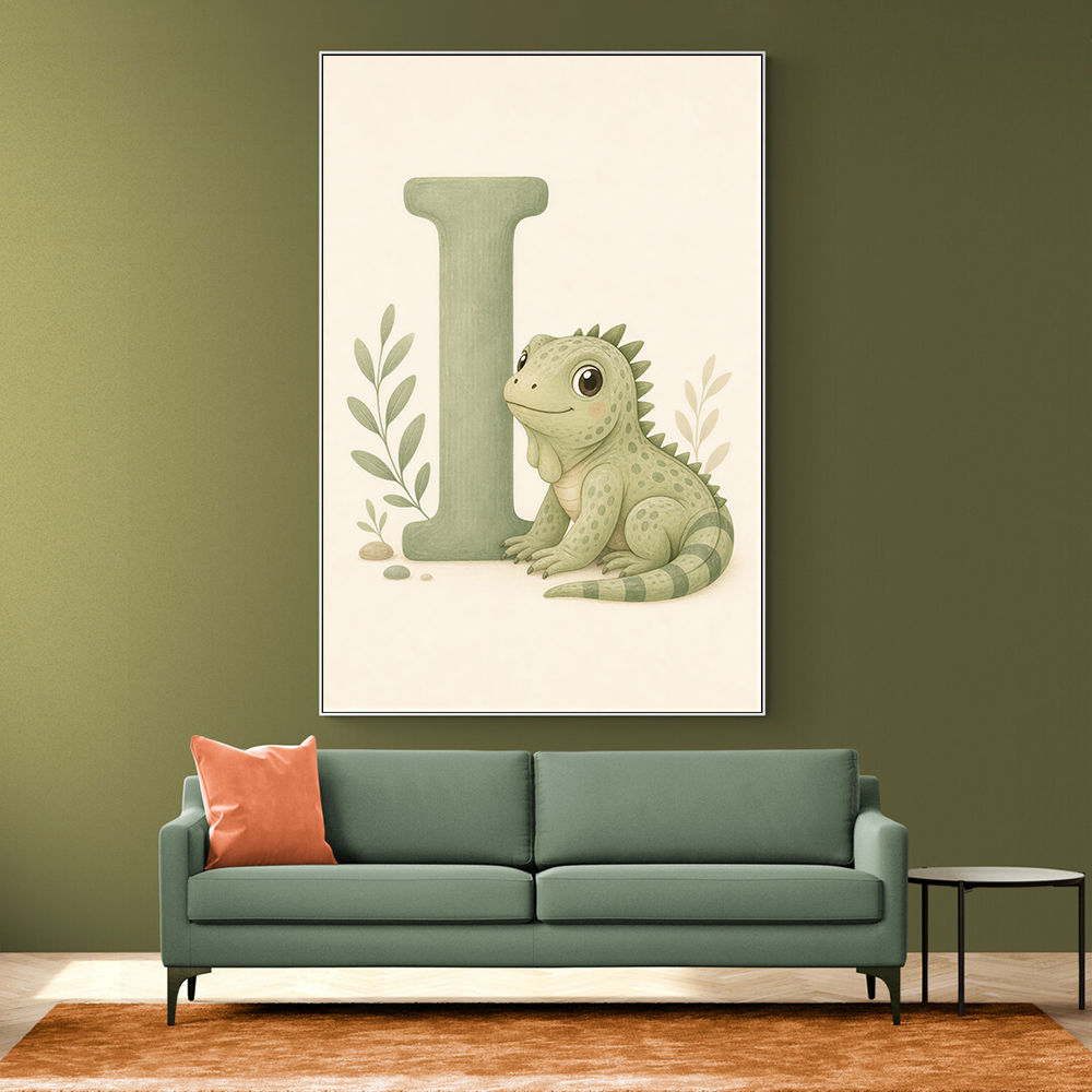 I For Iguana Nursery Wall Art