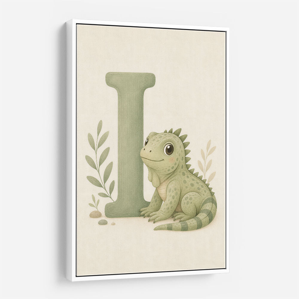 I For Iguana Nursery Wall Art