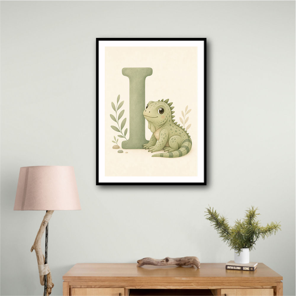 I For Iguana Nursery Wall Art