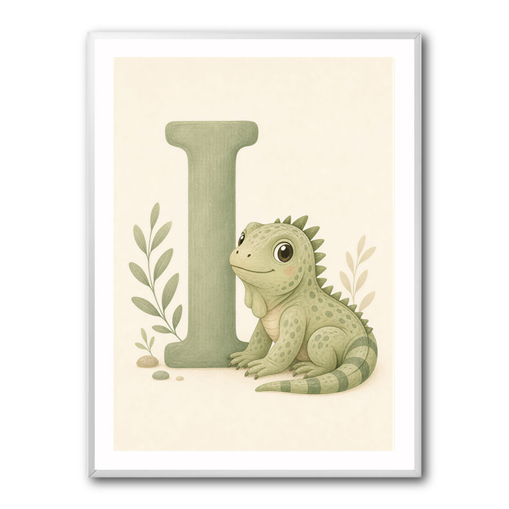 I For Iguana Nursery Wall Art