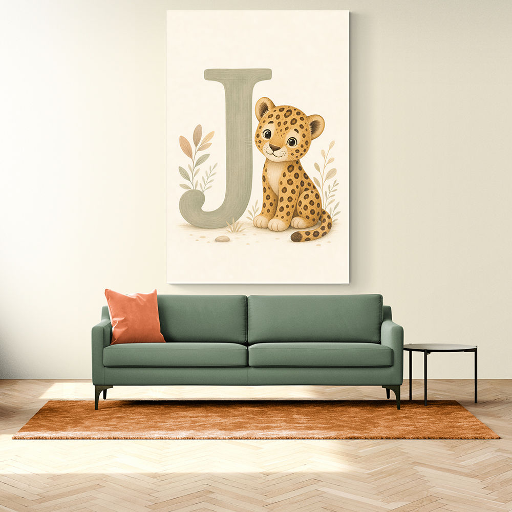 J For Jaguar Letter Wall Art