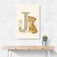 J For Jaguar Letter Wall Art