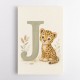 J For Jaguar Letter Wall Art
