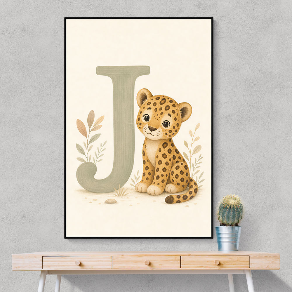 J For Jaguar Letter Wall Art