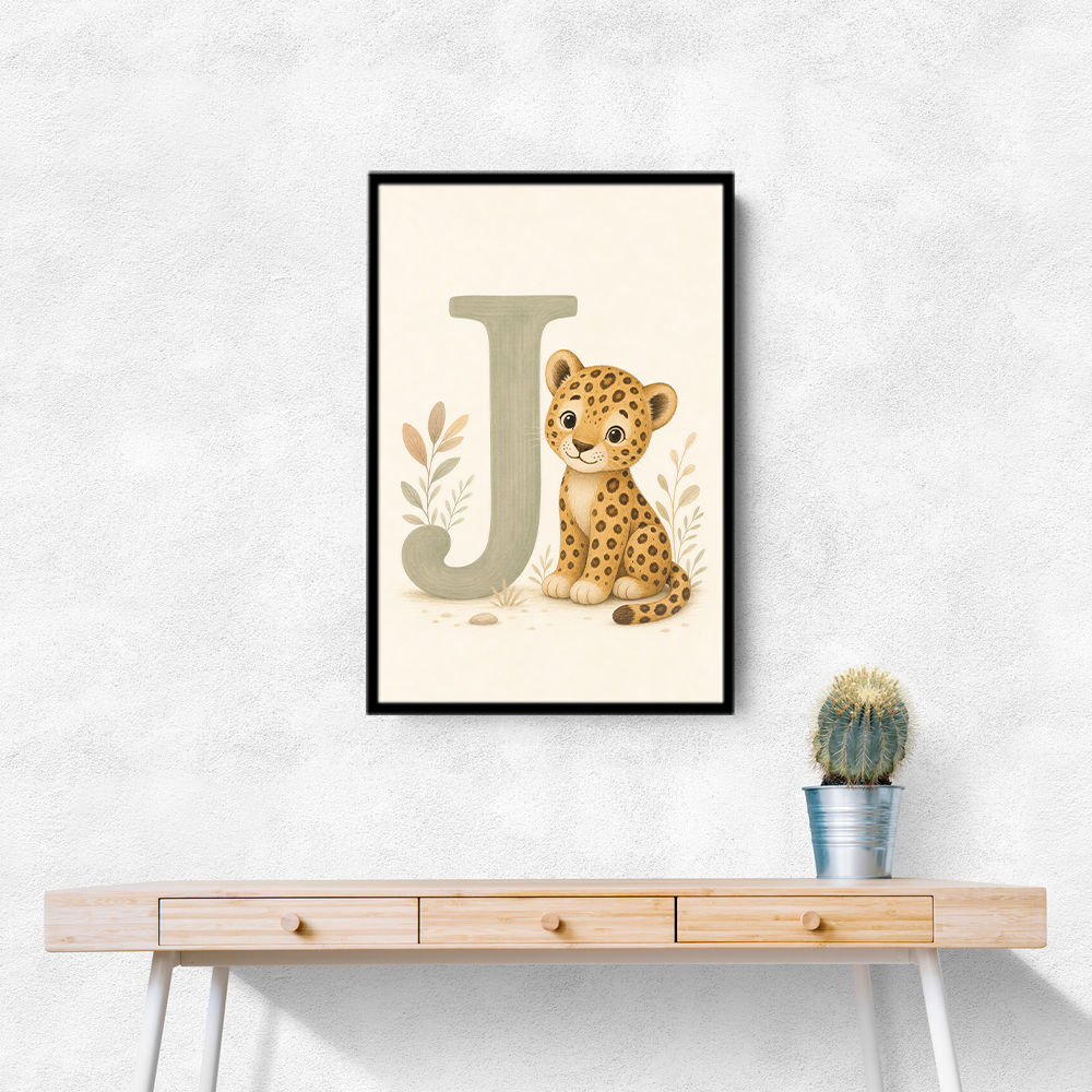 J For Jaguar Letter Wall Art