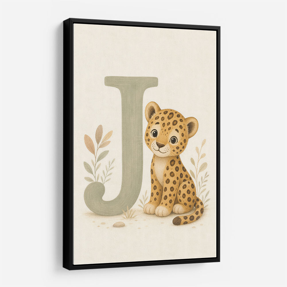 J For Jaguar Letter Wall Art