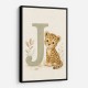 J For Jaguar Letter Wall Art