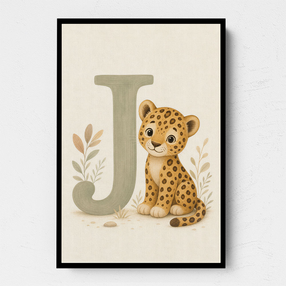 J For Jaguar Letter Wall Art