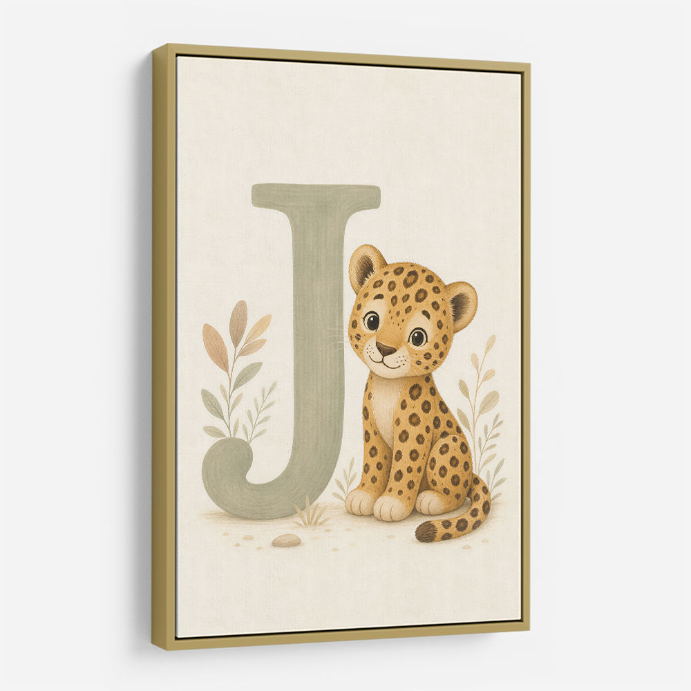 J For Jaguar Letter Wall Art