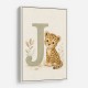 J For Jaguar Letter Wall Art