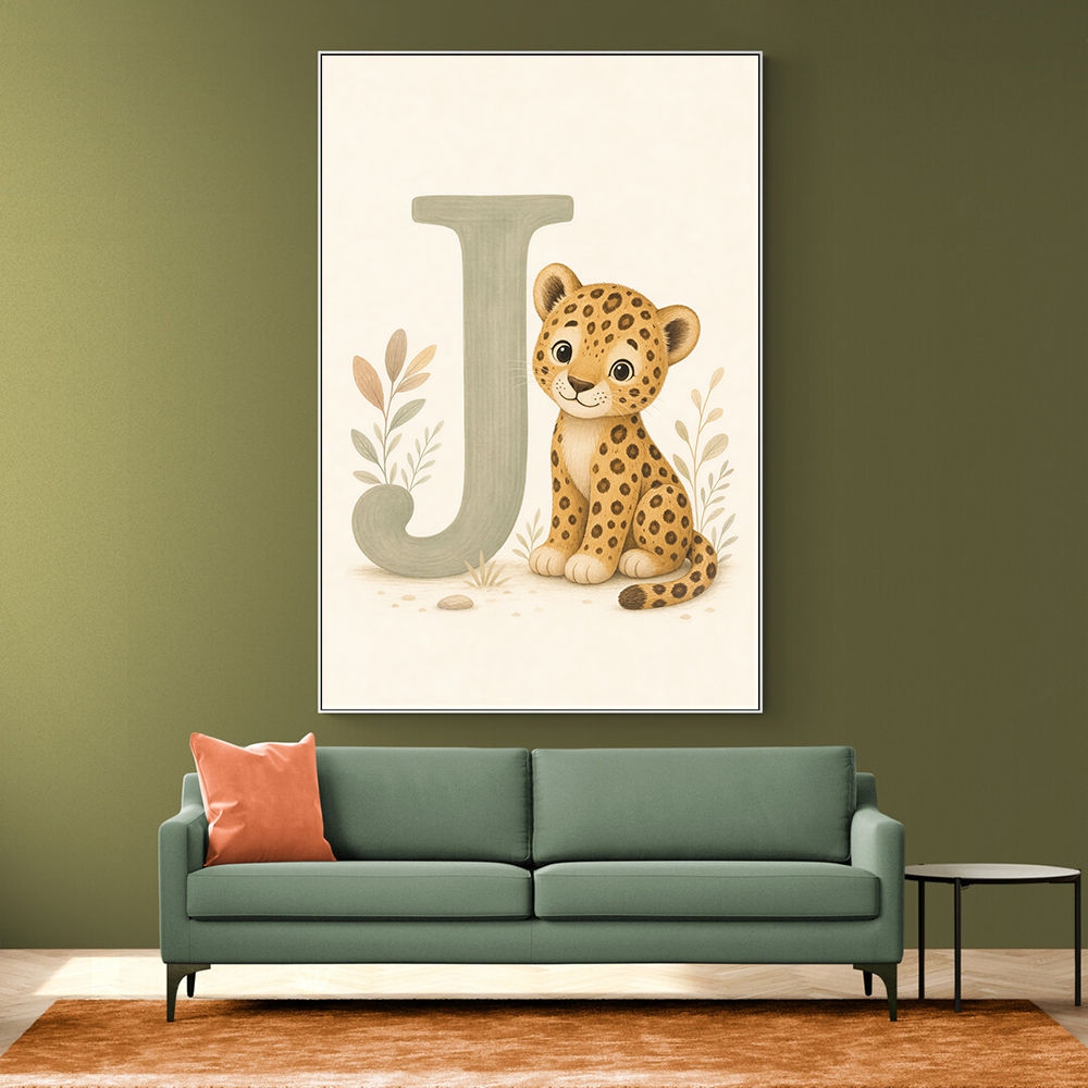 J For Jaguar Letter Wall Art