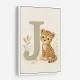 J For Jaguar Letter Wall Art
