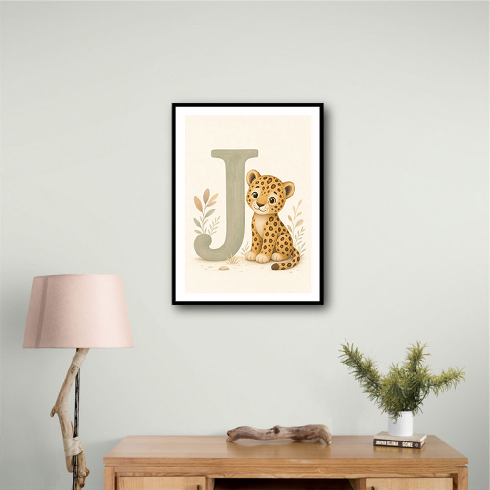 J For Jaguar Letter Wall Art