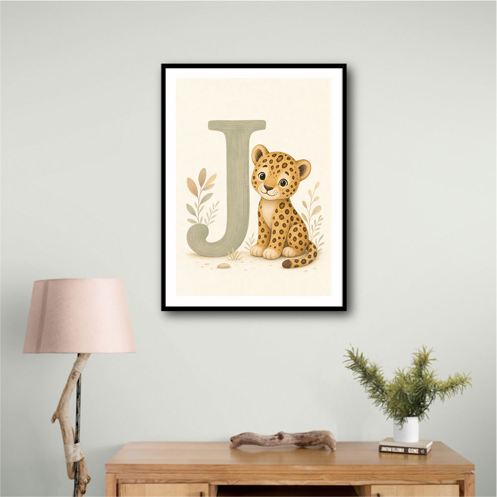 J For Jaguar Letter Wall Art