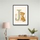 J For Jaguar Letter Wall Art