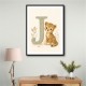 J For Jaguar Letter Wall Art