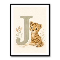 J For Jaguar Letter Wall Art