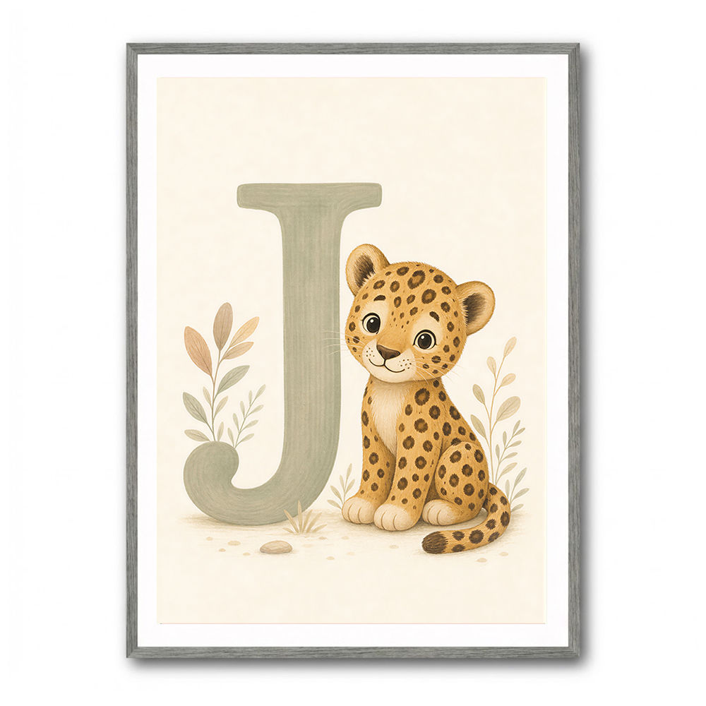 J For Jaguar Letter Wall Art