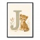 J For Jaguar Letter Wall Art