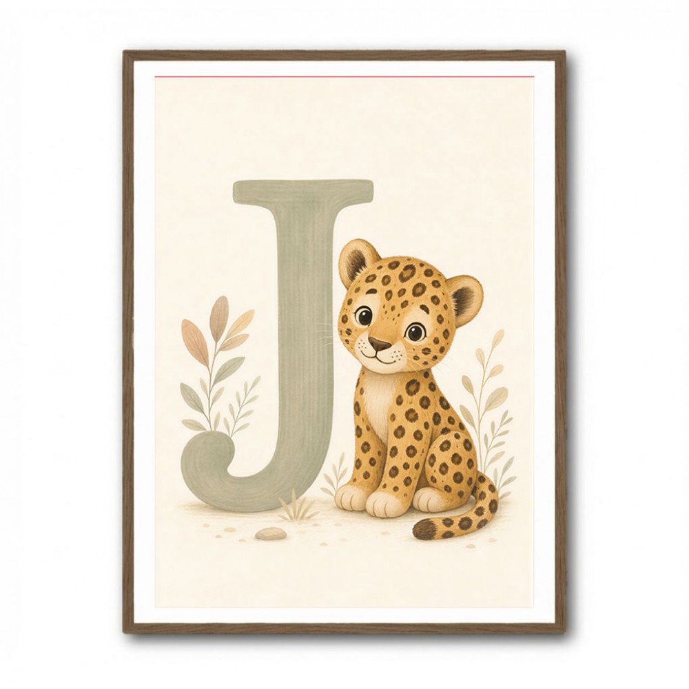 J For Jaguar Letter Wall Art
