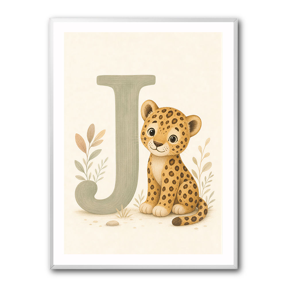J For Jaguar Letter Wall Art
