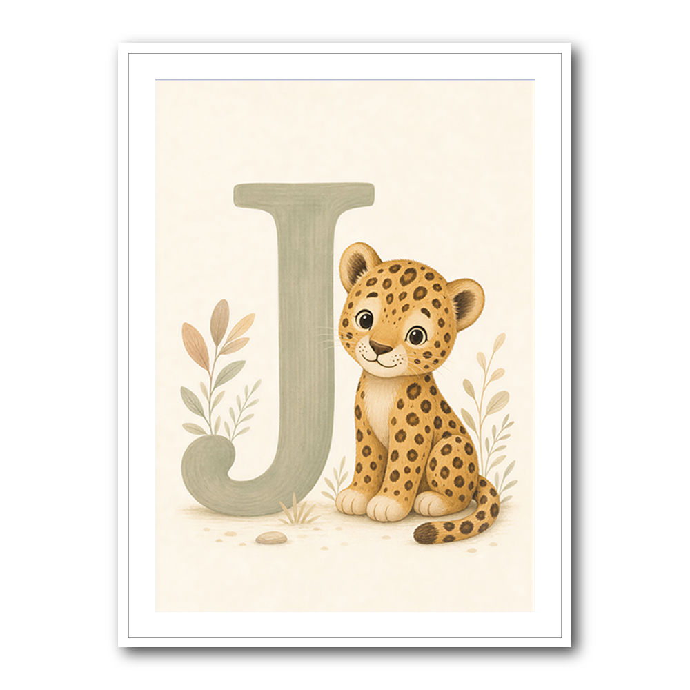 J For Jaguar Letter Wall Art
