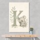 K For Koala Wall Art