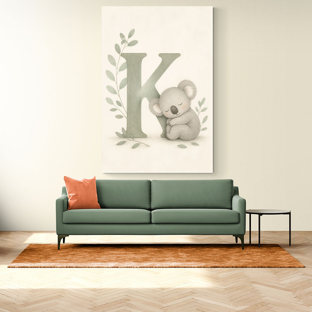 K For Koala Wall Art