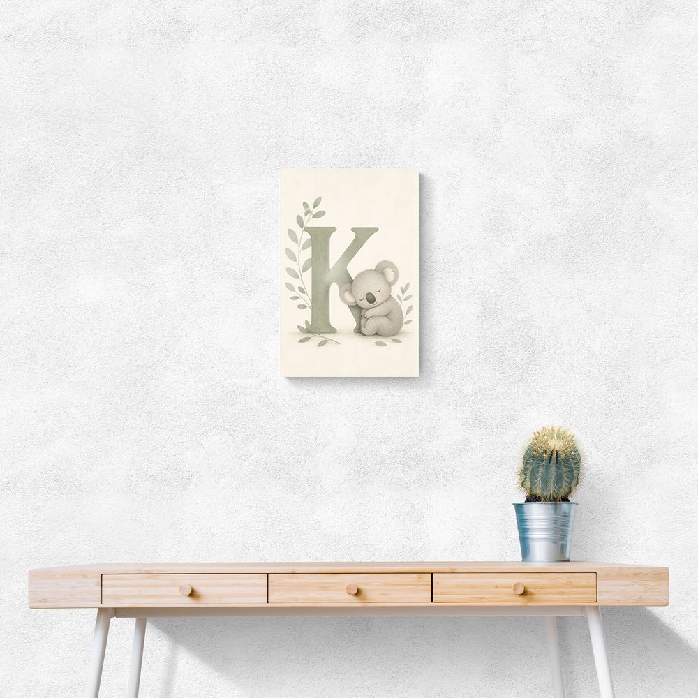 K For Koala Wall Art