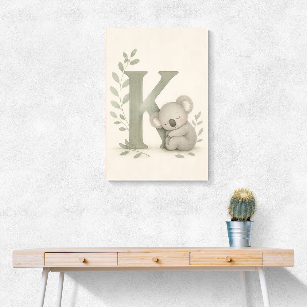 K For Koala Wall Art