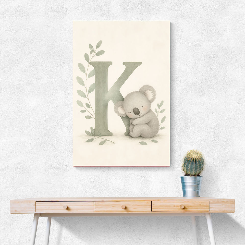 K For Koala Wall Art