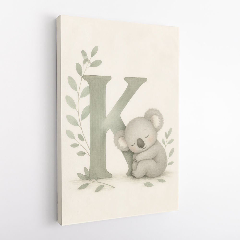 K For Koala Wall Art