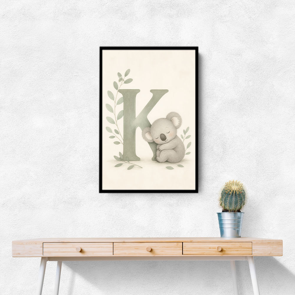 K For Koala Wall Art