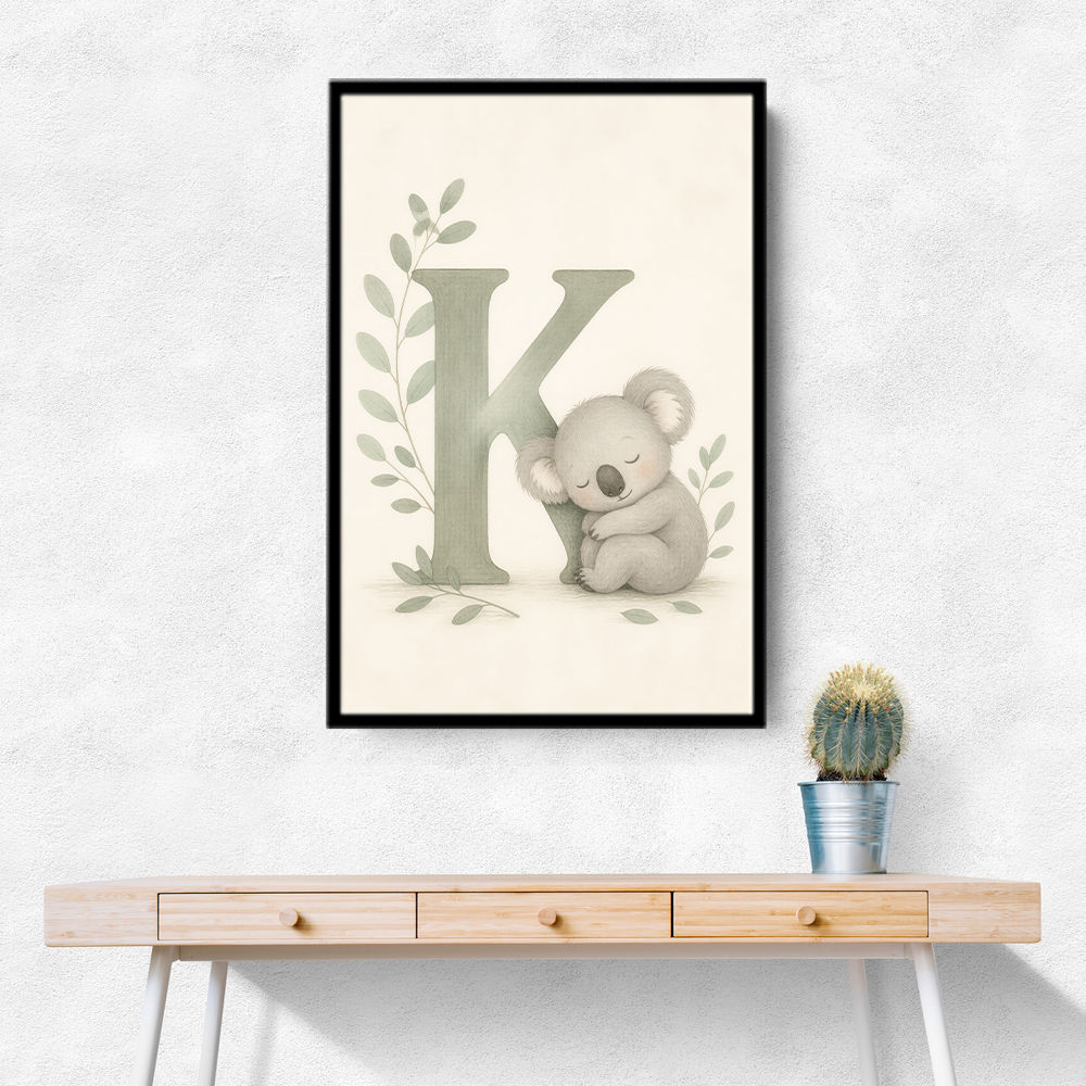 K For Koala Wall Art