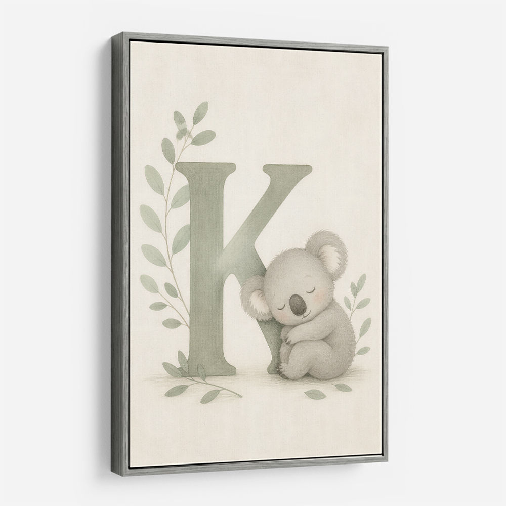 K For Koala Wall Art