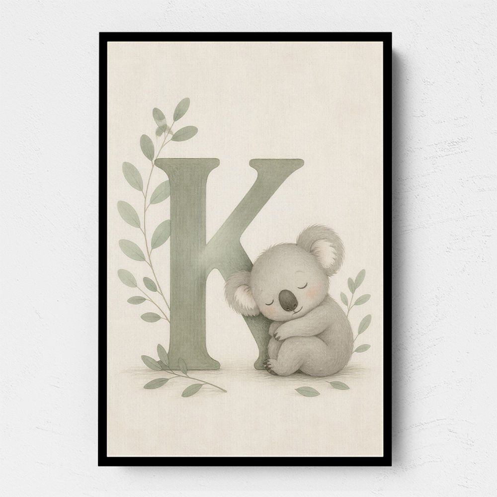 K For Koala Wall Art