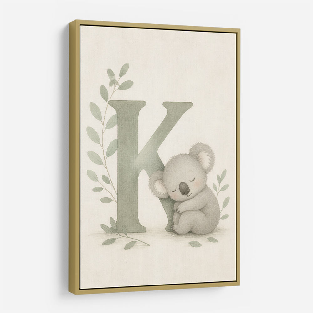 K For Koala Wall Art