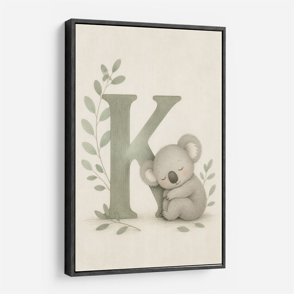 K For Koala Wall Art