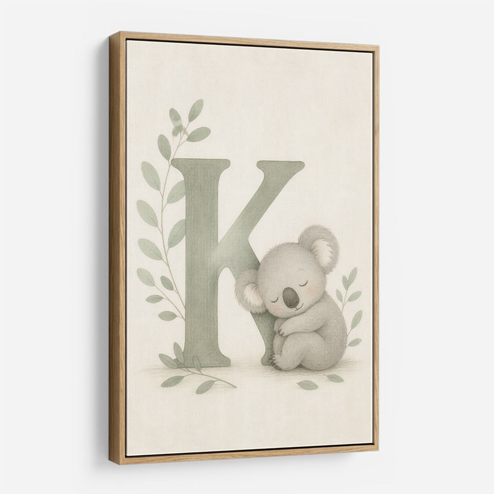 K For Koala Wall Art
