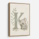 K For Koala Wall Art