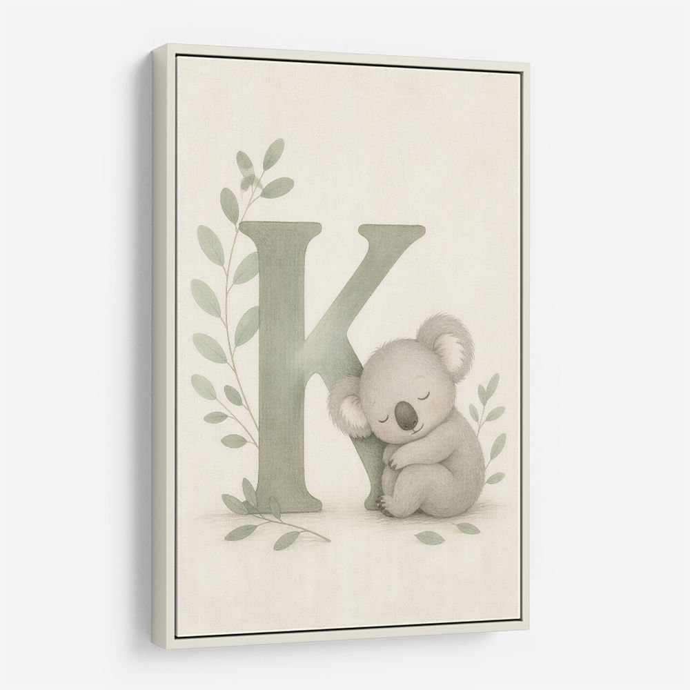 K For Koala Wall Art