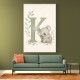 K For Koala Wall Art